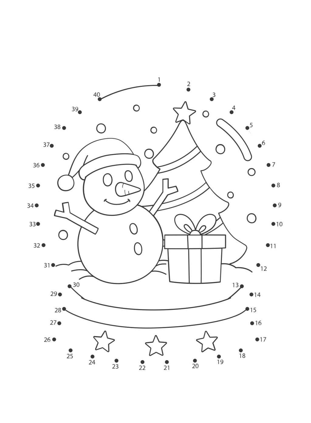 Punkte verbinden für ruhige Nachmittage 9 Seiten